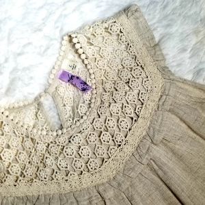 Anthropologie Alya Linen Top NWOT